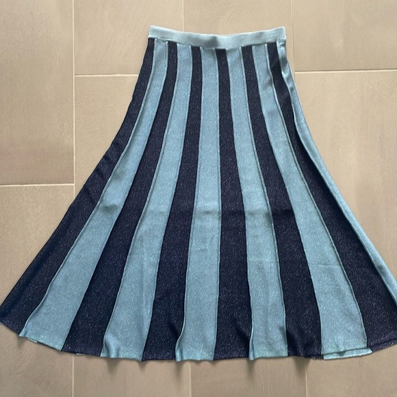 Sandro Damon metalic striped midi skirt NWT - Picture 17 of 17